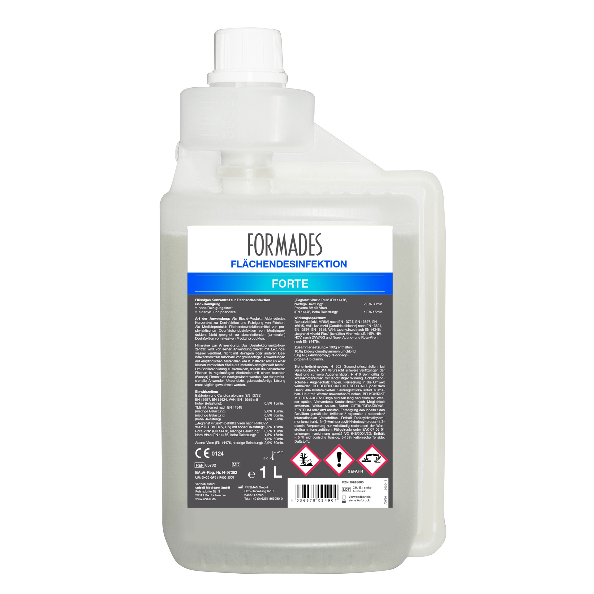 FORMADES Forte Flächendesinfektion - 9 x 1l