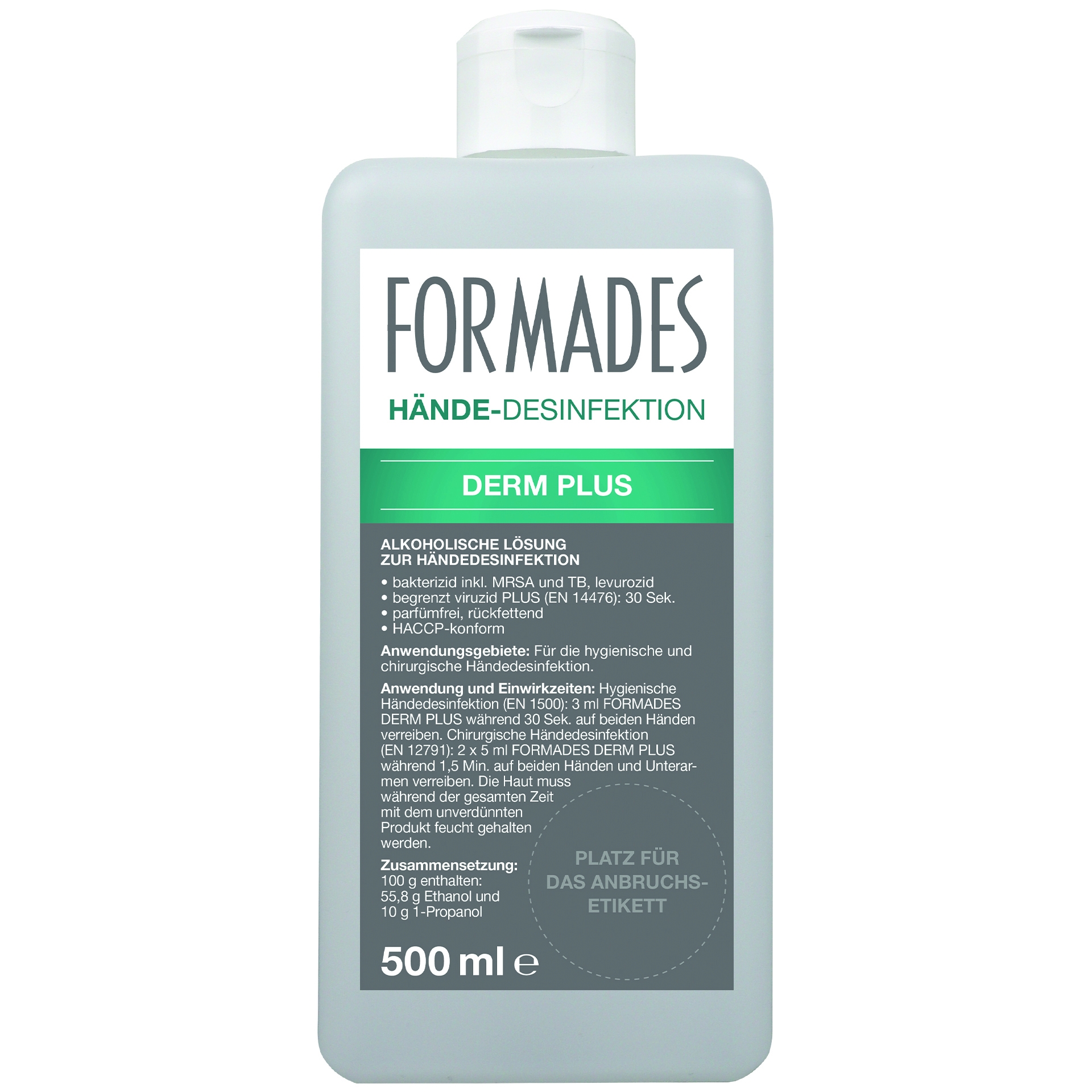 FORMADES DERM PLUS Händedesinfektion - 10 x 500 ml